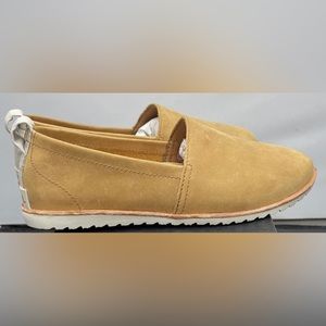Sorel waterproof suede slip ons